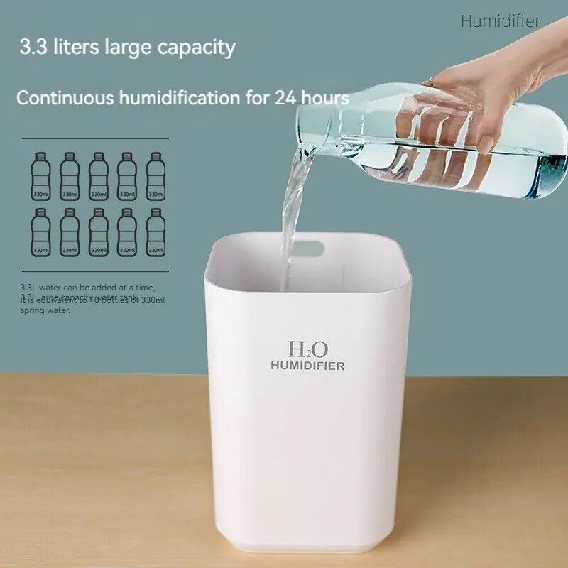3.3L Quiet Home & Bedroom Humidifier with Large Spray Capacity - Image 4