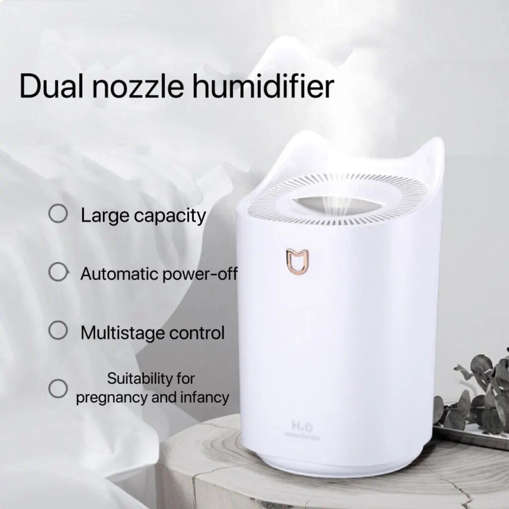 3000mL Dual-Nozzle Ultrasonic Air Humidifier & Aroma Diffuser - Image 3