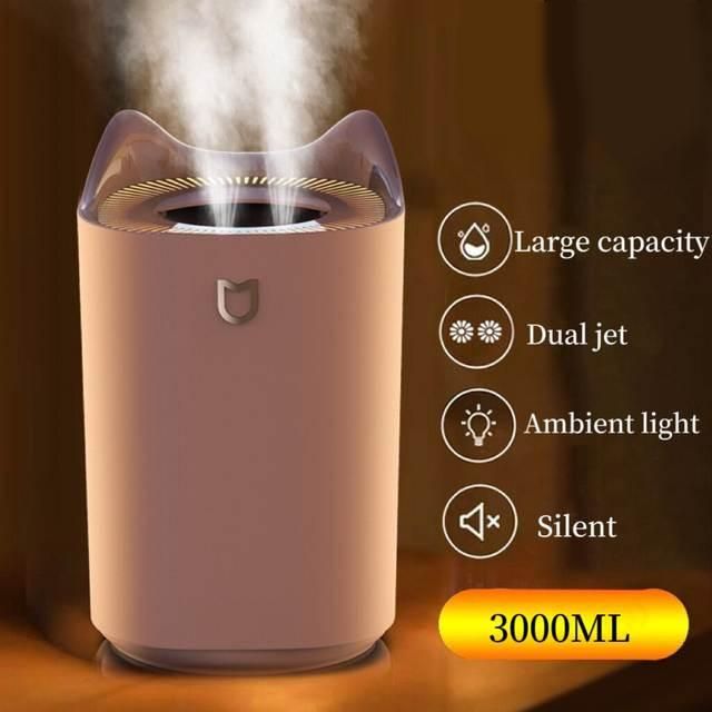 3000mL Dual-Nozzle Ultrasonic Air Humidifier & Aroma Diffuser - Image 2