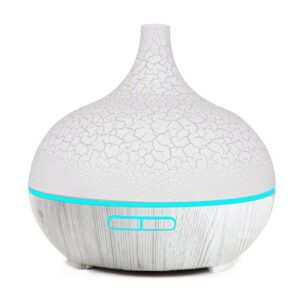 500ml Ultrasonic Essential Oil Diffuser, High-Quality Aromatherapy with Wood Grain Design, 7 Colors LED Lights & Remote Control