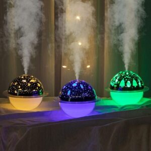 Starry Sky Projection Aroma Diffuser & Humidifier: Perfect for Kids & Holidays