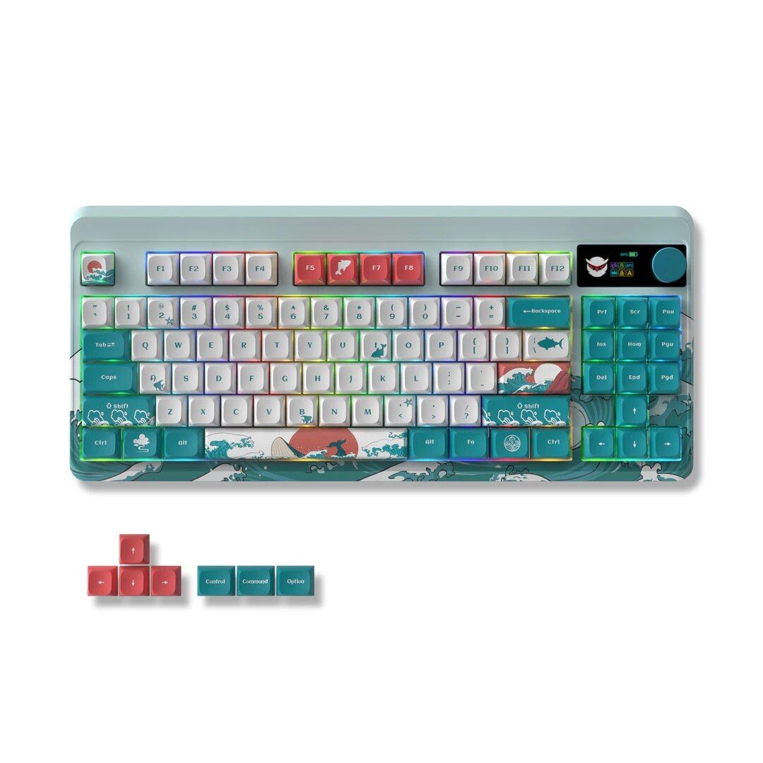 Wireless TKL Mechanical Keyboard with OLED & Multifunctional Knob - Hot-Swap RGB Gaming Keyboard - Image 2