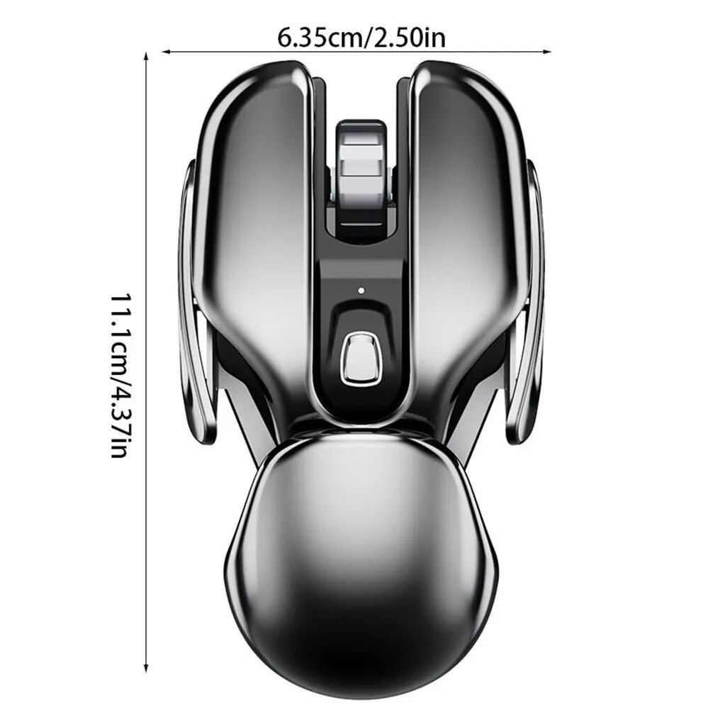 Wireless Metal Gaming & Office Mouse – Rechargeable, Silent, Waterproof, 1600DPI with 6 Buttons - Image 7
