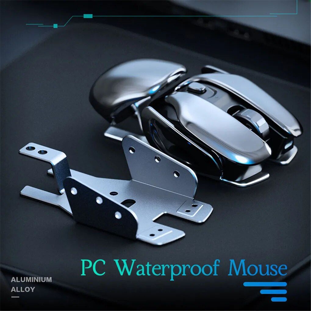 Wireless Metal Gaming & Office Mouse – Rechargeable, Silent, Waterproof, 1600DPI with 6 Buttons - Image 5