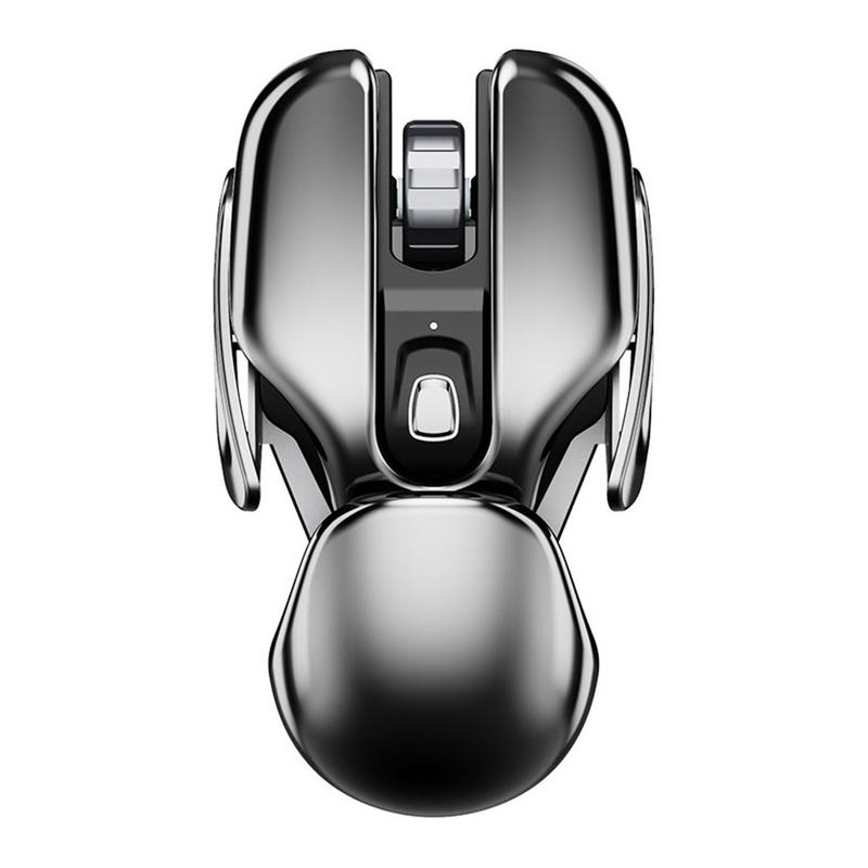Wireless Metal Gaming & Office Mouse – Rechargeable, Silent, Waterproof, 1600DPI with 6 Buttons