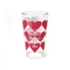 Heart Pattern Mixing Glass - 16oz 'You’re Literally The Only Person I Like' Cocktail Pint