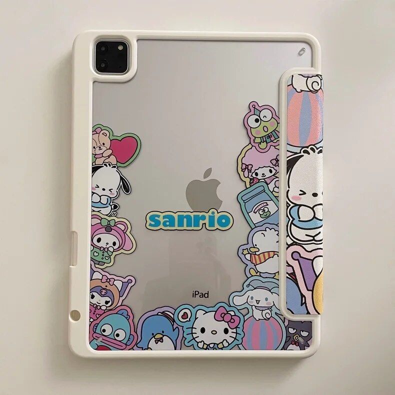 Chic Hello Kitty Kuromi iPad Case with Pen Slot - Image 7