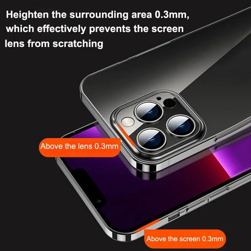 Ultra-Thin Transparent iPhone Case with Camera Protection - Image 3