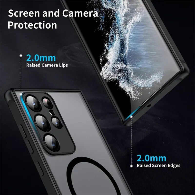Magnetic Matte Frosted Case for Samsung Galaxy Series - Image 4