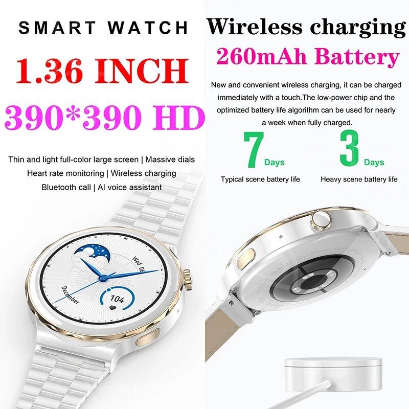 Waterproof Round Smart Watch: Fitness & Health Tracker for Men and Women - Image 6