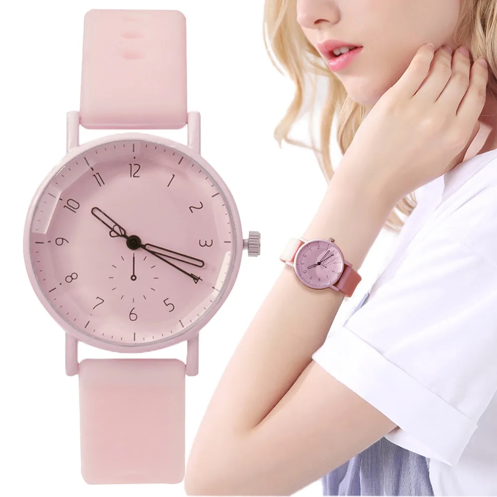 Pink Casual Chic Quartz Ladies Watch - Image 4