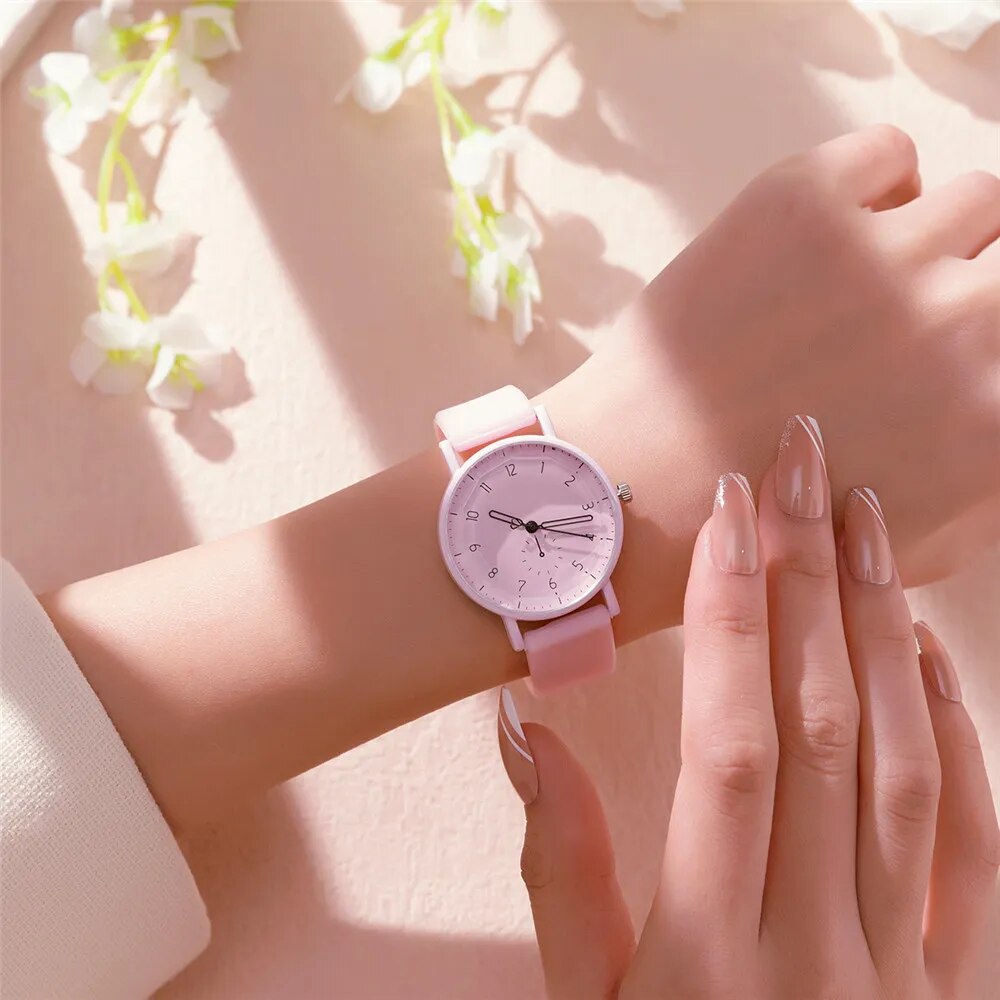 Pink Casual Chic Quartz Ladies Watch - Image 2