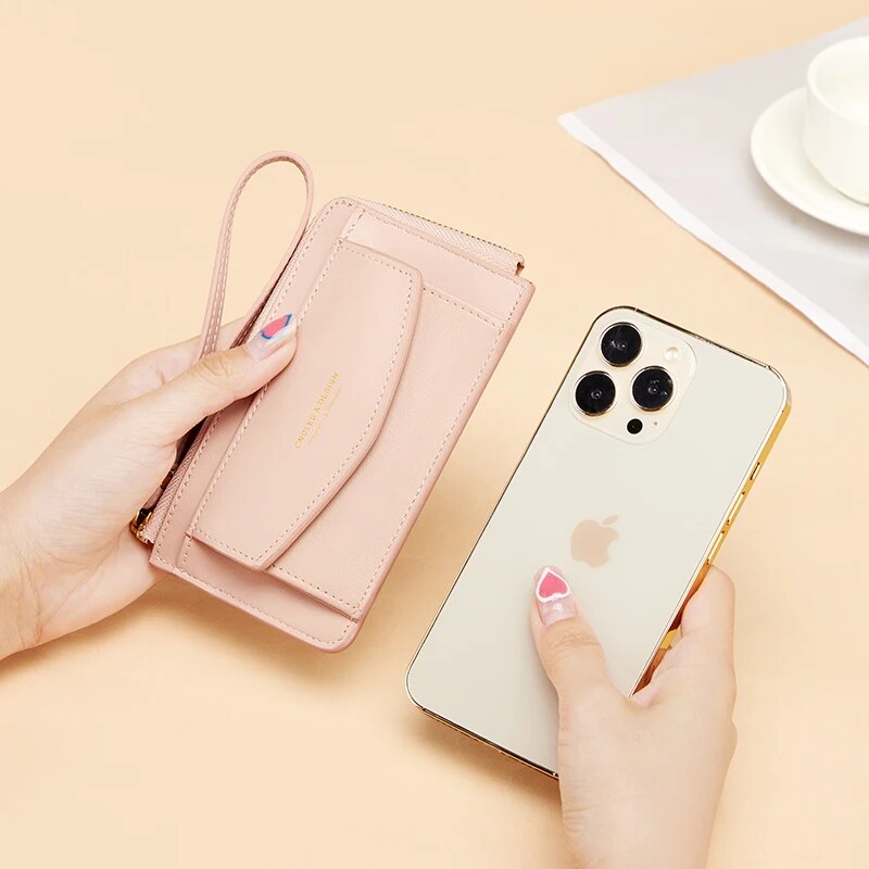 Pink Ladies Leather Wallet - Image 3