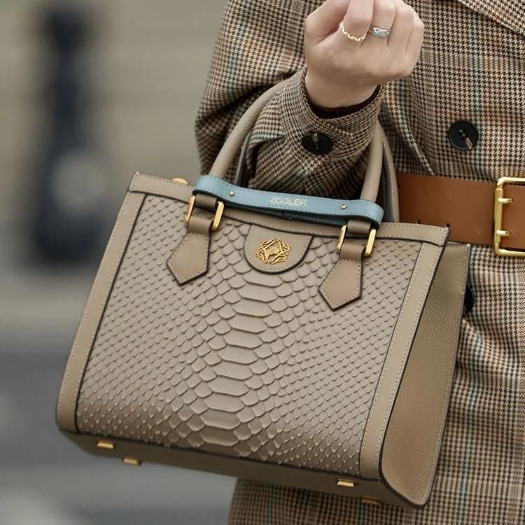 Genuine Leather Large Tote Handbag - Image 5