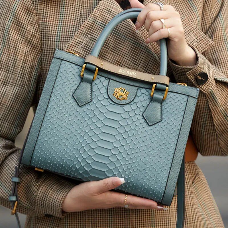 Genuine Leather Large Tote Handbag - Image 2