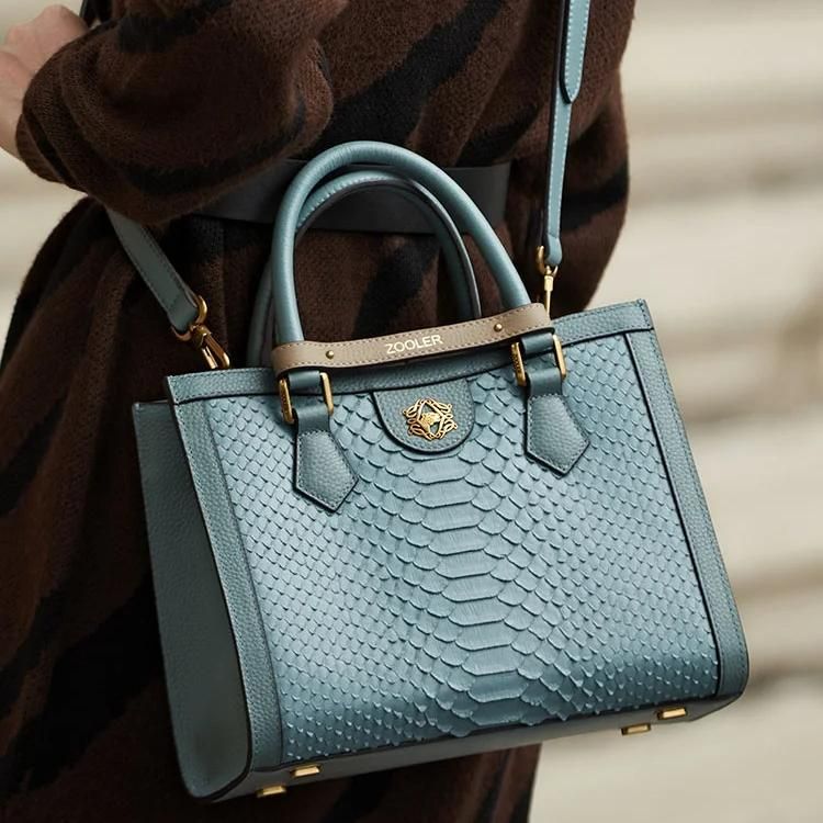 Genuine Leather Large Tote Handbag - Image 3