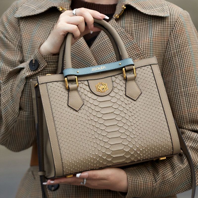 Genuine Leather Large Tote Handbag - Image 4