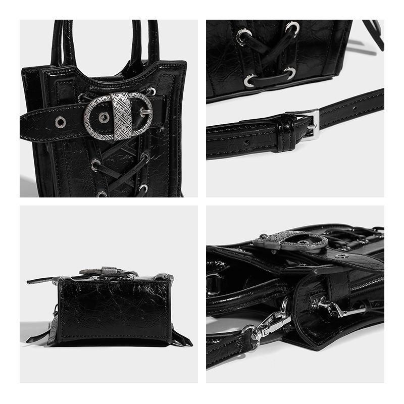 Vintage Black Top Handle Cross Body Bag Vintage Black Top Handle Cross Body Bag