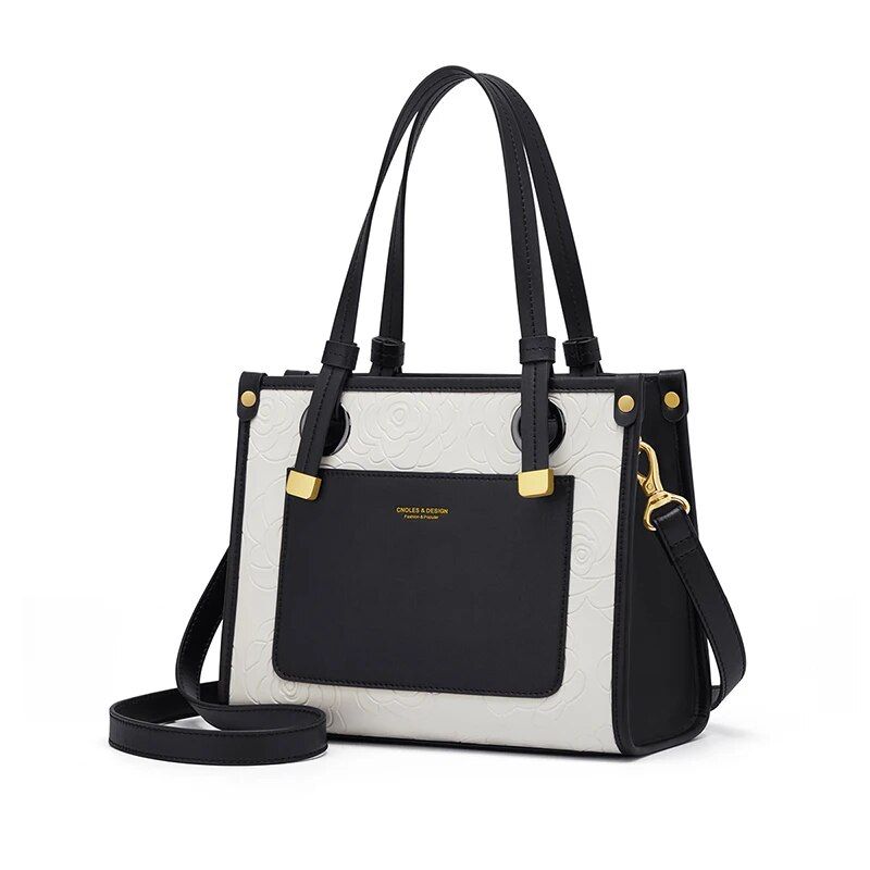 Luxurious Geometric Rose Pattern Large Capacity Shopper Bag - Image 4