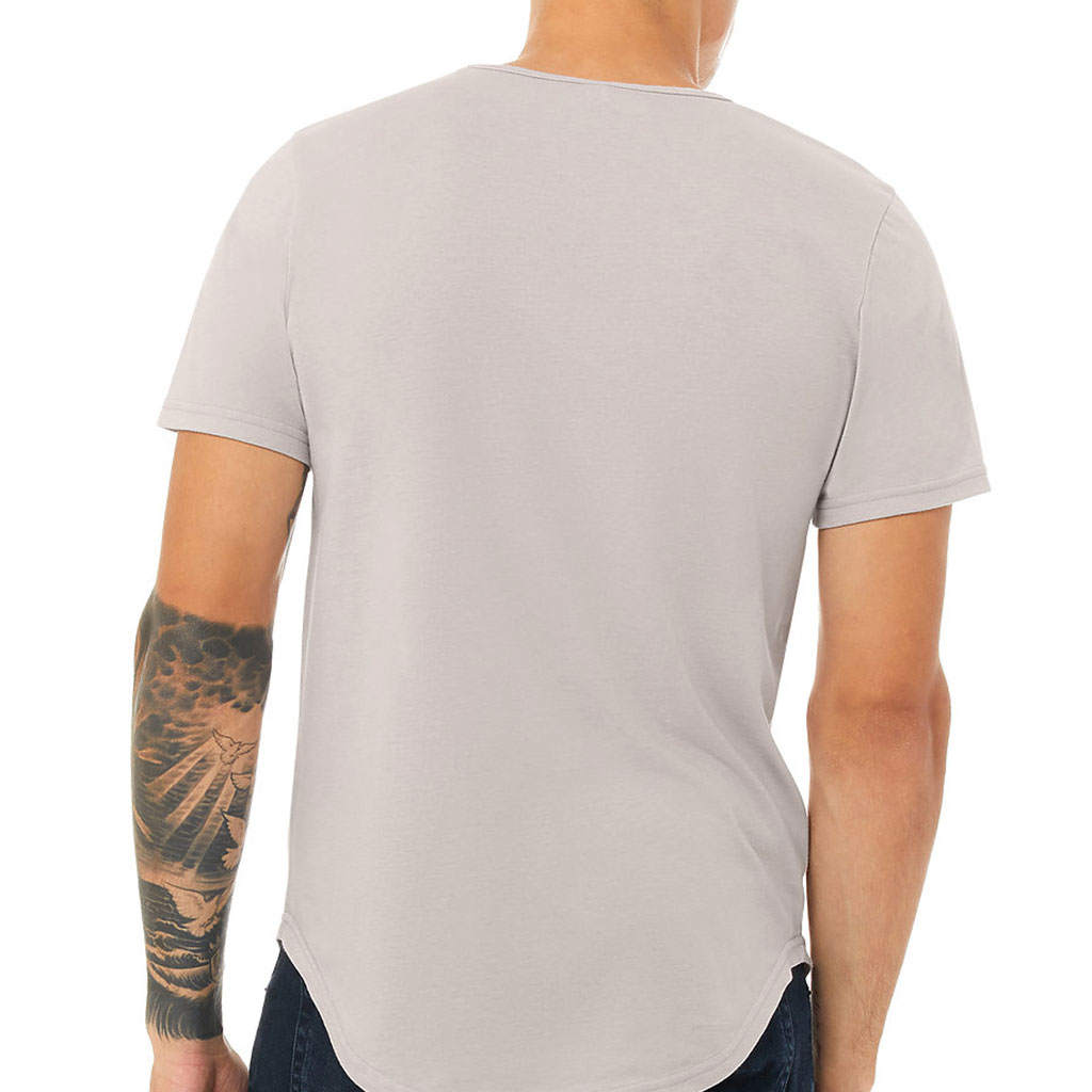 Never Lose Focus Curved Hem T-Shirt - Inspirational T-Shirt - Printed Curved Hem Tee - Image 4