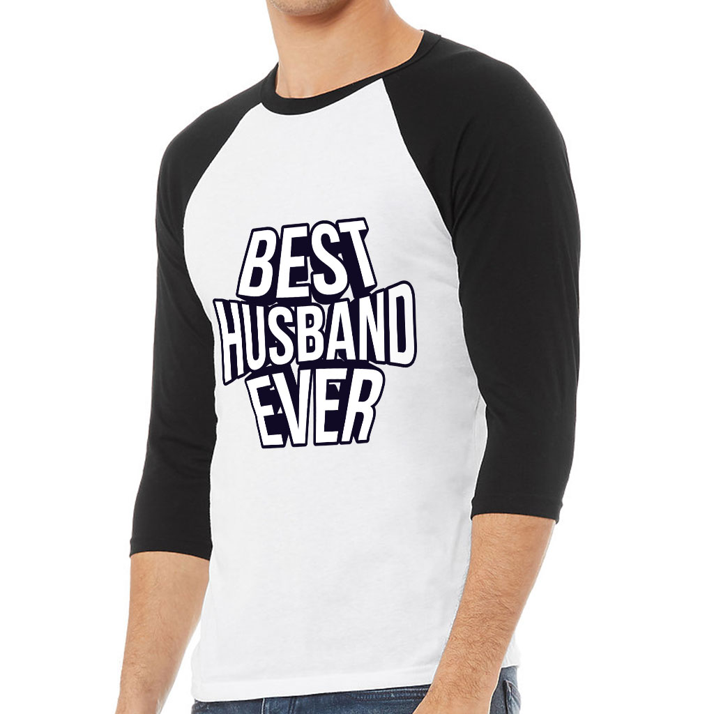 Best Husband Ever Baseball T-Shirt - Best Design T-Shirt - Cool Baseball Tee - Image 3