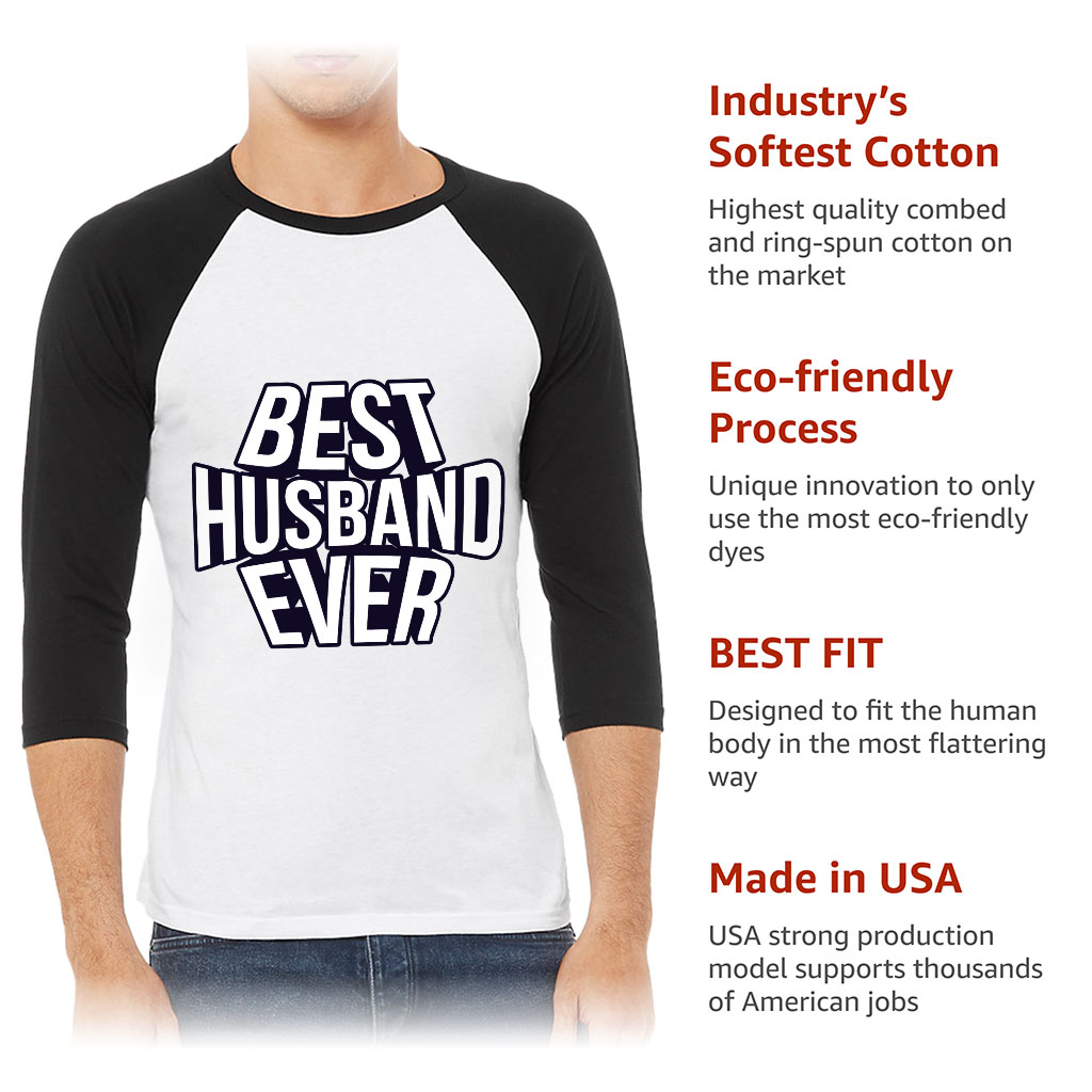 Best Husband Ever Baseball T-Shirt - Best Design T-Shirt - Cool Baseball Tee - Image 6