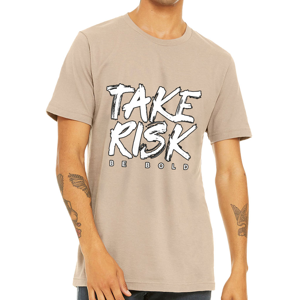 Take Risk Short Sleeve T-Shirt - Funny T-Shirt - Themed Short Sleeve Tee