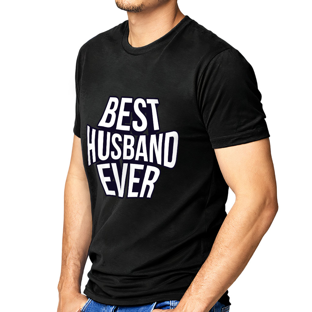 Best Husband Ever Sueded T-Shirt - Best Design T-Shirt - Cool Sueded Tee - Image 3