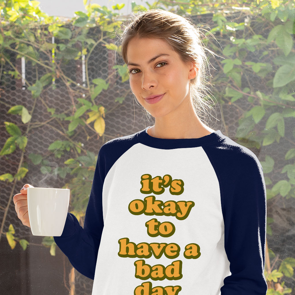 It's Ok Baseball T-Shirt - Positive T-Shirt - Motivational Baseball Tee - Image 5