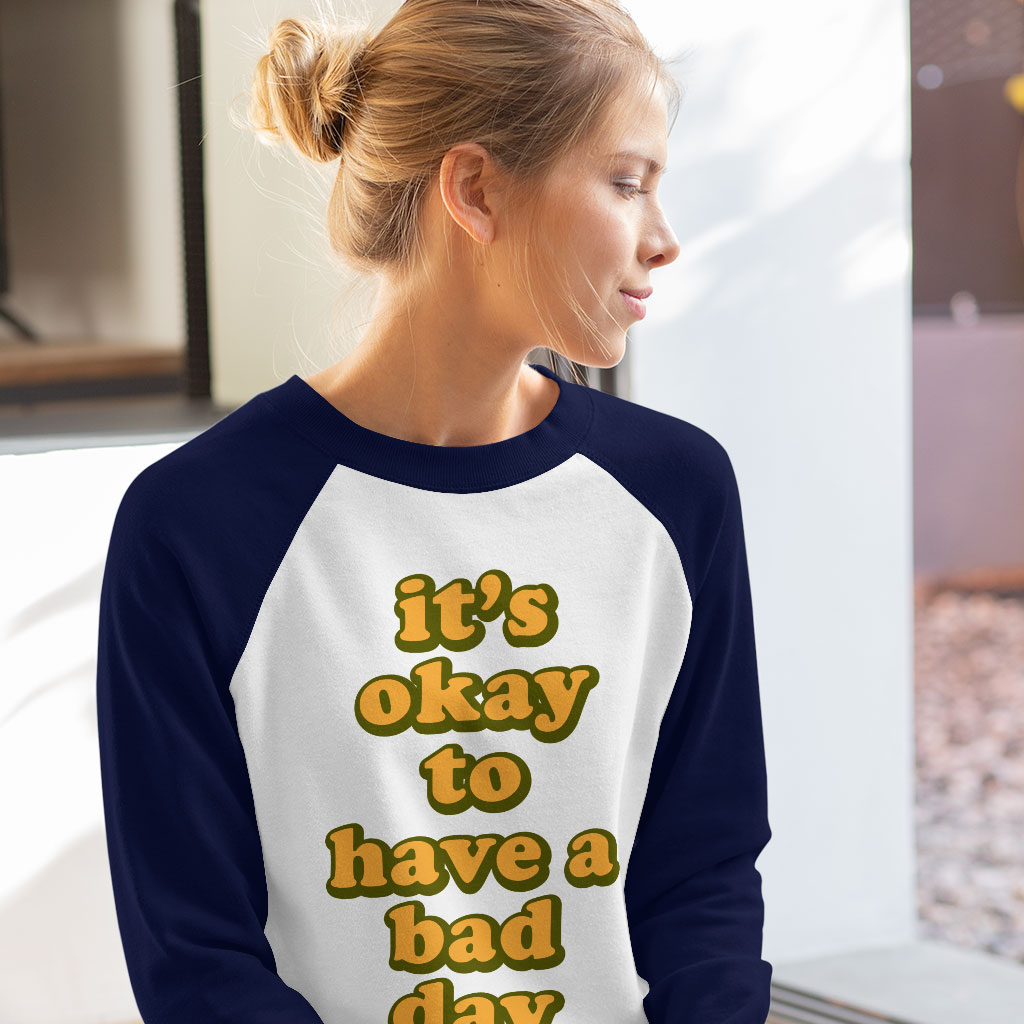 It's Ok Baseball T-Shirt - Positive T-Shirt - Motivational Baseball Tee - Image 3