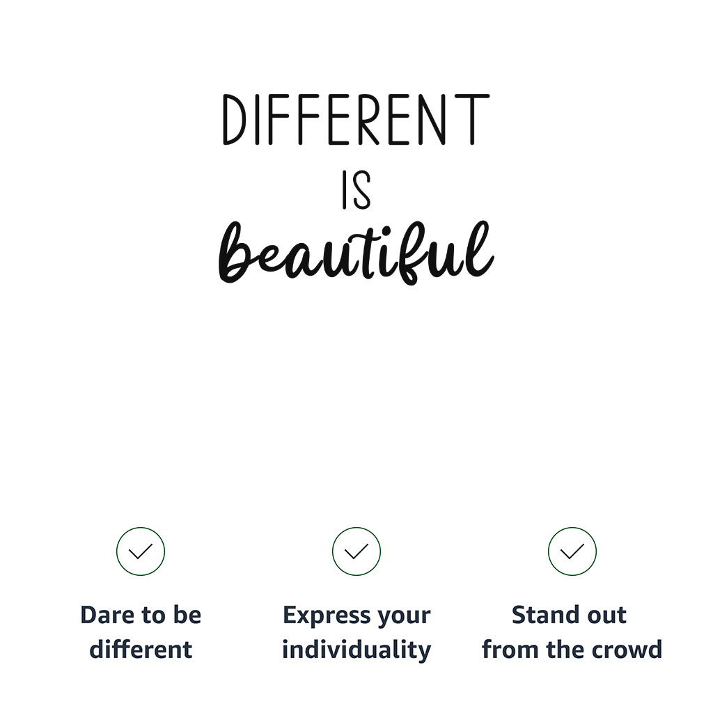 Different Is Beautiful Women's T-Shirt - Cute Design T-Shirt - Graphic Relaxed Tee - Image 7