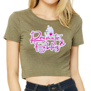 Dramatic Women's Cropped T-Shirt - Fabulous Crop Top - Cute Cropped Tee