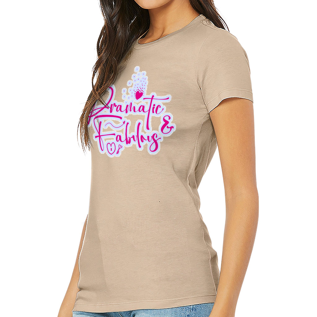 Dramatic Slim Fit T-Shirt - Fabulous Women's T-Shirt - Cute Slim Fit Tee - Image 3