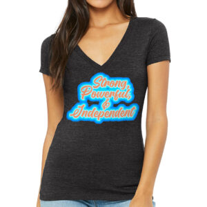 Feminist Women's V-Neck T-Shirt - Best Print V-Neck Tee - Printed T-Shirt