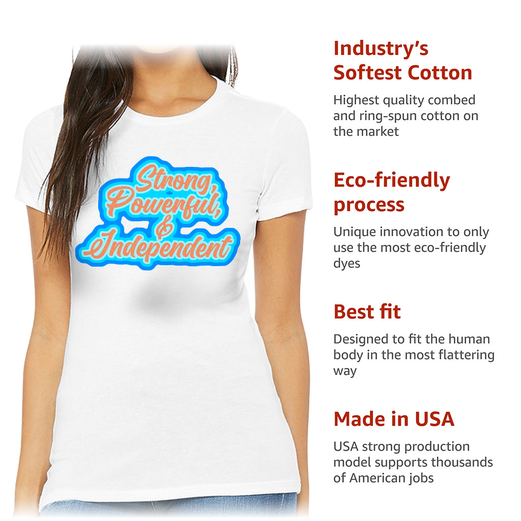 Feminist Slim Fit T-Shirt - Best Print Women's T-Shirt - Printed Slim Fit Tee - Image 6