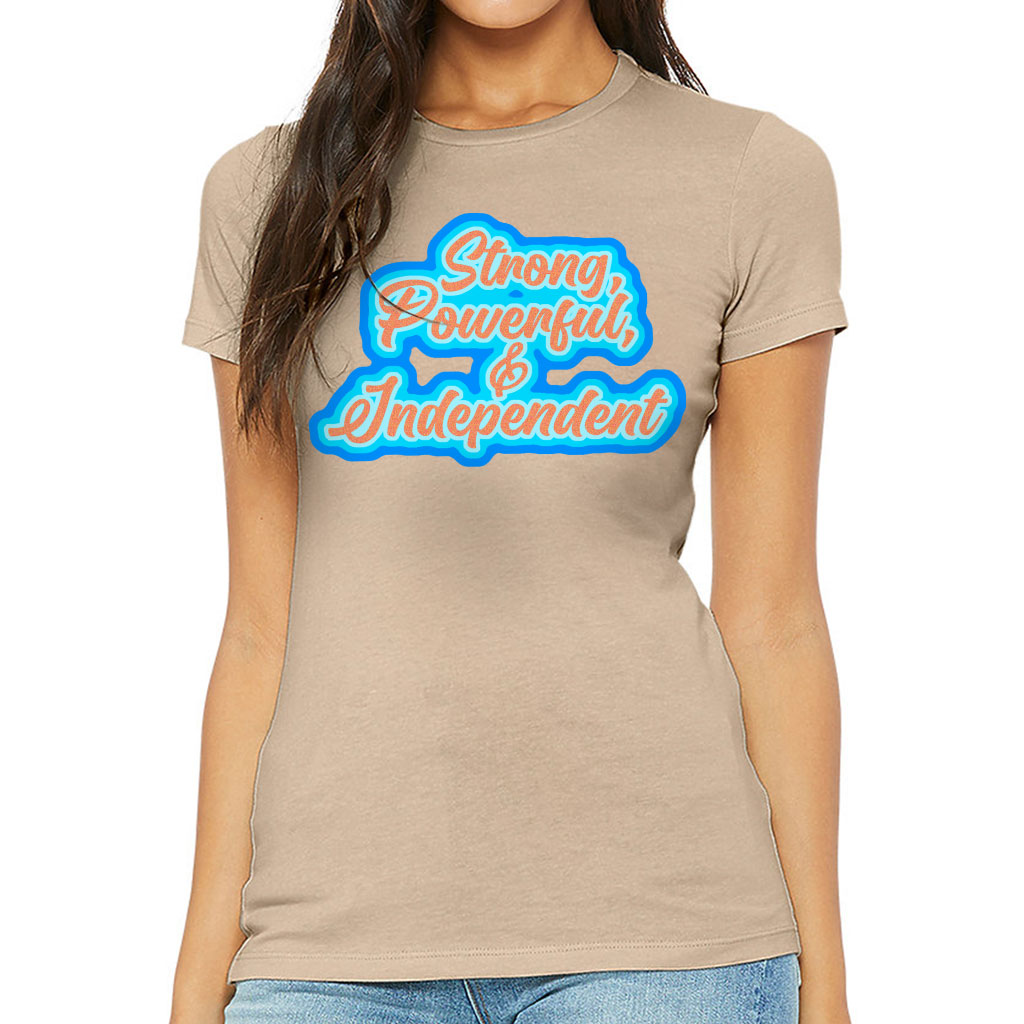 Feminist Slim Fit T-Shirt - Best Print Women's T-Shirt - Printed Slim Fit Tee - Image 2