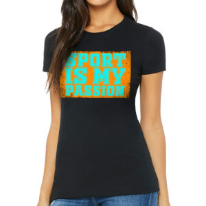 Sport Design Slim Fit T-Shirt - Cool Women's T-Shirt - Printed Slim Fit Tee