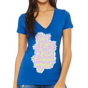 Cool Saying Women's V-Neck T-Shirt - Funny V-Neck Tee - Themed T-Shirt