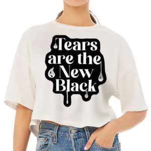 Cool Print Women's Crop Tee Shirt - Cool Saying Cropped T-Shirt - Best Design Crop Top