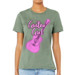 Guitar Design Women's T-Shirt - Graphic T-Shirt - Cute Relaxed Tee