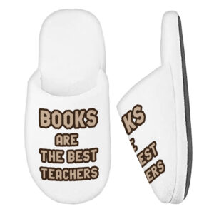 Book Themed Memory Foam Slippers - Quotes Slippers - Cool Print Slippers