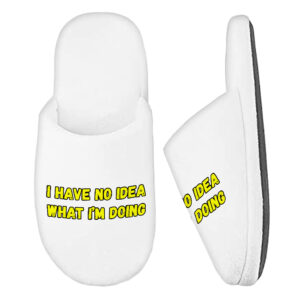 Funny Quote Memory Foam Slippers - Trendy Slippers - Graphic Slippers