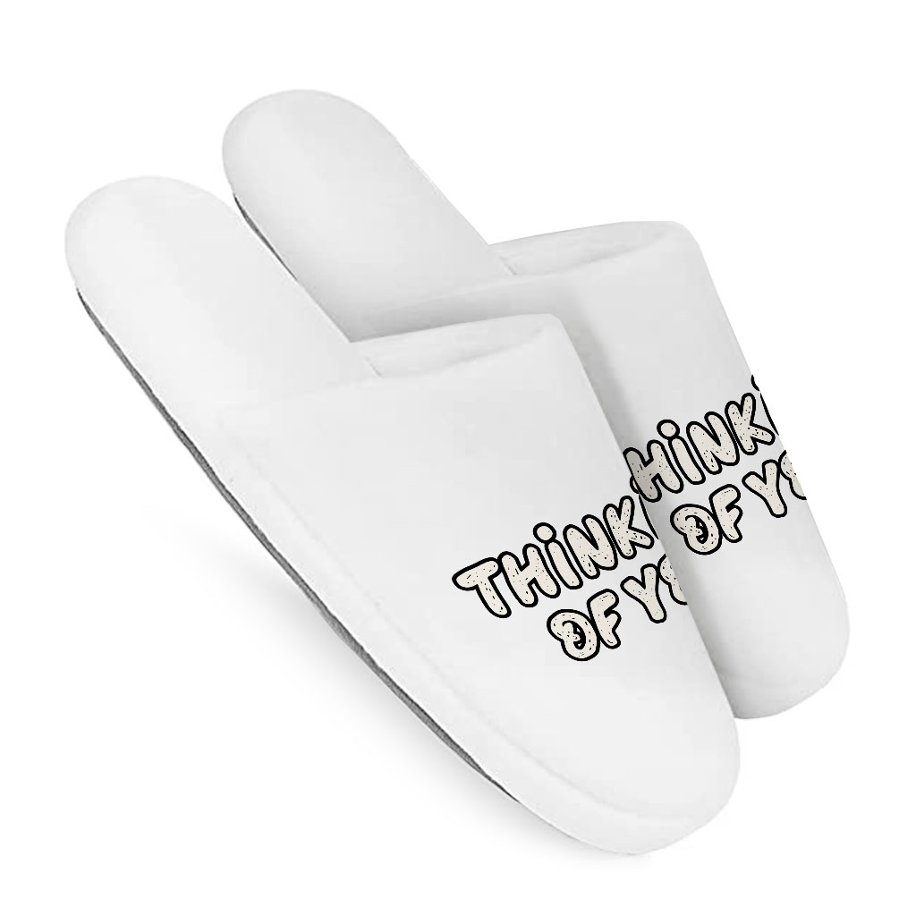 Thinking Of You Memory Foam Slippers - Cute Slippers - Trendy Slippers - Image 3