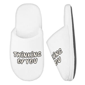 Thinking Of You Memory Foam Slippers - Cute Slippers - Trendy Slippers
