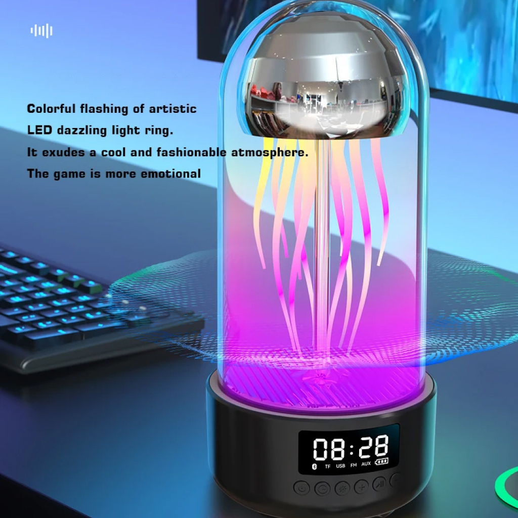 Creative Jellyfish Bluetooth Speaker with RGB Lighting and 2000mAh Battery - Image 6