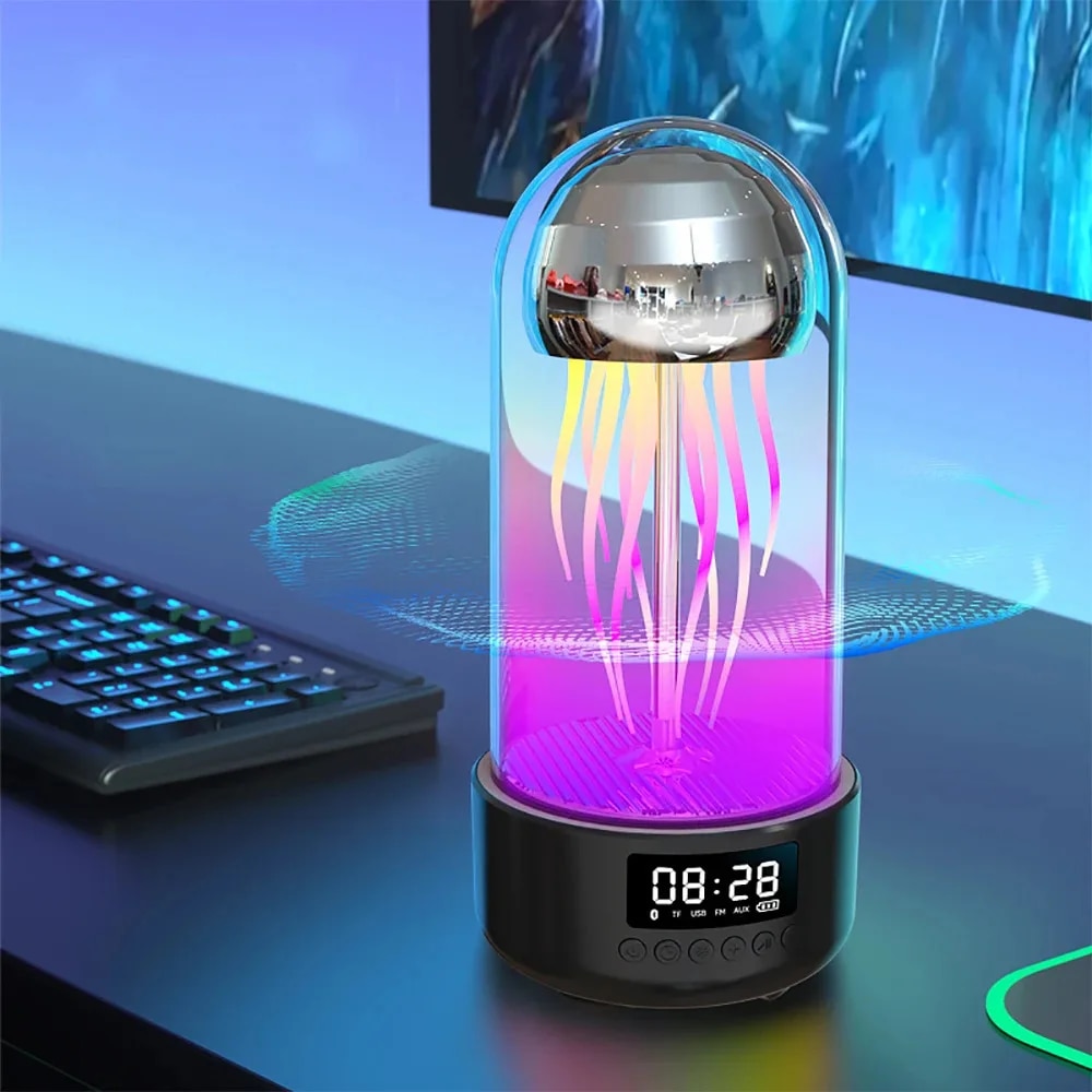 Creative Jellyfish Bluetooth Speaker with RGB Lighting and 2000mAh Battery - Image 2
