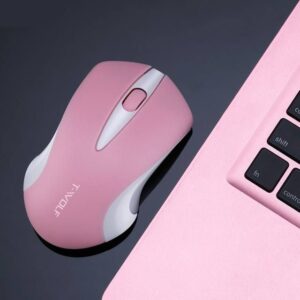 Wireless Pink Optical Mouse