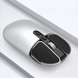 2.4G Dual-Mode Wireless BT 5.0 Rechargeable Silent Mouse with Multi-Buttons and Extended Standby