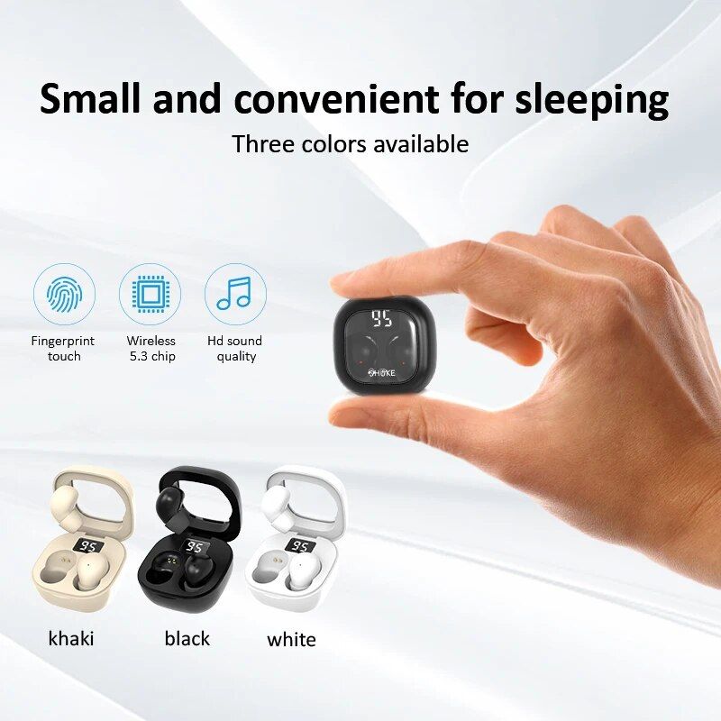 Bluetooth 5.3 TWS Earbuds - In-Ear Invisible Sleep & HiFi Sound Headset with Touch Control - Image 4