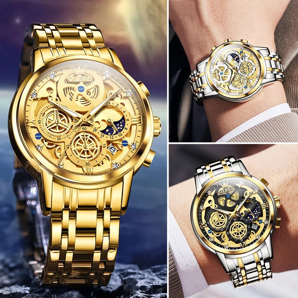 Waterproof Skeleton Luxury Quartz Men Watch - Image 2